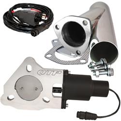 Quick Time Performance 2.5 Inch Electric Exhaust Cutout Kit - Click Image to Close